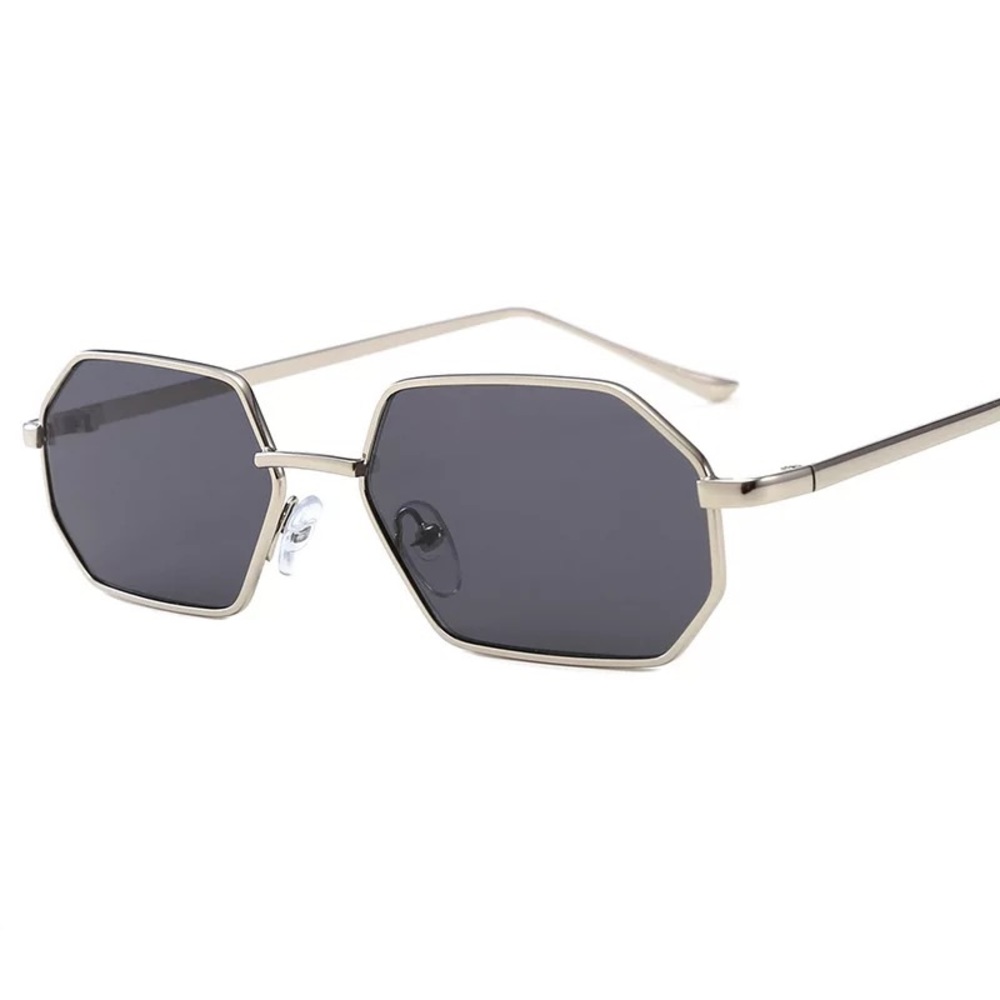 Gentleman Apparels Grey Heptagon Sunglasses